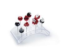 KitchenCraft Sweetly Does It, Cake Pop Stand, Lollipop Holder, Display for 24 Cake Pops, Acrylic, 29 x 16 x 9 cm