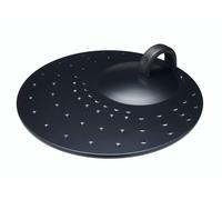 KitchenCraft Frying Pan Splatter Guard Lid with Handle, Metal Pan Lid, Dishwasher-Safe 31 cm (12''), Black