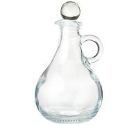 KitchenCraft Vinegar / Olive Oil Bottle Drizzler, Glass, 300 ml, White