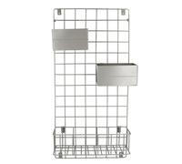 KitchenCraft Wall Mountable Kitchen Shelf Organiser in Grey Kitchencraft Grey