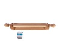 KitchenCraft Wall Mounted Kitchen Roll Holder to Fit 25 cm Paper Towels, Beechwood
