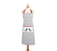 KitchenCraft 'Westie' Adjustable 100% Cotton Novelty Cooking Apron - Yellow / Grey / White