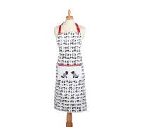 KitchenCraft 'Westie' Adjustable 100% Cotton Novelty Cooking Apron - Yellow / Grey / White