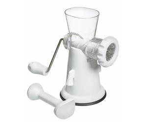 KitchenCraft White Plastic Mincer With Suction Clamp Kitchencraft Multicolor