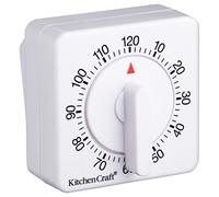 KitchenCraft Wind-Up Mechanical 2-Hour Kitchen Timer