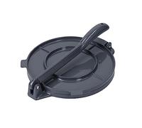 KitchenCraft World of Flavors Mexican Tortilla Press in Gift Box, Aluminium, Silver Color, 2 x 25 cm
