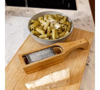 KitchenCraft World of Flavours Italian Bamboo Grater with Holder in Medium Beige Kitchencraft Medium Beige