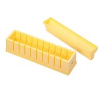 KitchenCraft Sushi Maker Oriental - Moulding Tray & Push Bar - Yellow