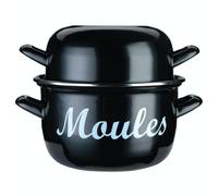 KitchenCraft World of Flavours Mediterranean Large Mussels Pot in Grey Kitchencraft Grey