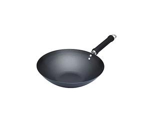 KitchenCraft World of Flavours Non Stick Induction Wok, Carbon Steel, Large 30cm