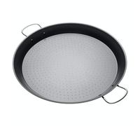 KitchenCraft World of Flavours Non-Stick Paella Pan, Carbon Steel, 46cm | PFAS-Free Non-Stick Coating, Mediterranean Paella Pan with Handles, Ideal for Traditional Spanish Paella and One-Pan Meals