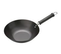 KitchenCraft World of Flavours Non Stick Wok for Induction Hob, Carbon Steel, Stir Fry Pan,Black, 26.5 cm Medium
