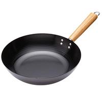 KitchenCraft World of Flavours Oriental Carbon Steel 30cm Non-Stick Wok