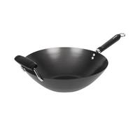 KitchenCraft World of Flavours Oriental Non-Stick Wok, Carbon Steel Cookware for Stir-Fries, Deep Frying and Everyday Asian-Style Cooking, 35.5cm, PFAS-Free Cookware