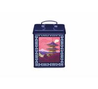 Kitchencraft World Of Flavours Printed Blue Carbon Steel Storage Tin