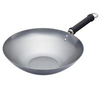 KitchenCraft World of Flavours Oriental Plain Carbon Steel 30cm Wok
