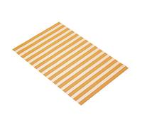 KitchenCraft Woven Vinyl Placemat, 45 x 3 cm (17.5" x 12") - Orange Stripes