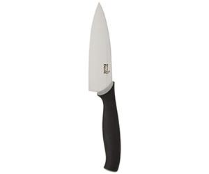 KitchenDevils Fiskars ControlSmallCook'sknife, Stainless Steel, Black, Small,603003