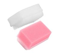 KITCHENKARATLY 2pcs Wilbarger Sensory Body Brush for Processing Disorder Soft Bristle Brush in White and Pink Portable Relaxation Tool for Sensitive Skin