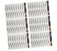 KITCHENKARATLY 6 Sheets Temporary Eyebrow Stickers Natural-looking Fake Brows for Women and Makeup Lovers Reusable Water Transfer Brow for Full Grooming and Shaping