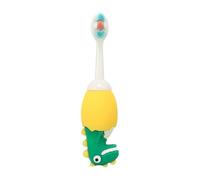 KITCHENKARATLY Cartoon Silicone Toothbrush for Soft Bristles Small Head Dinosaur Design Gentle Gum Care Oral Cleaner Individually Packaged Random Color