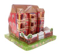 KITCHENKARATLY Japanese Style Ancestor Money Paper Villa Papercraft for Ghost Festival Burning Large Realistic Paper House for Traditional Ancestral Worship for July 15th Ritual