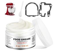 KitchenKipper 4Oz Food Grade Grease for Kitchenaid Stand Mixer, Universally Compatible with Most Stand Mixers - Equipped with Gasket & Spatula - Pack of 1 Can