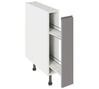 KitchenKit Flatpack J-Pull 150 Base Kitchen Cabinet Pull-Out 720 x 150 x 570mm (HxWxD) - Gloss Dust Grey
