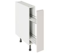 KitchenKit Flatpack J-Pull 150 Base Kitchen Cabinet Pull-Out 720 x 150 x 570mm (HxWxD) - Matt Light Grey
