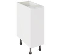 KitchenKit Flatpack J-Pull 300 Base Kitchen Cabinet 720 x 300 x 570mm (HxWxD) - Gloss White