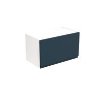 KitchenKit Flatpack J-Pull 600 Bridging Wall Kitchen Cabinet 360 x 600 x 330mm (HxWxD) - Matt Indigo Blue
