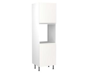 KitchenKit Flatpack J-Pull 600 Single Oven Housing 1970 x 600 x 570mm (HxWxD) - Matt White