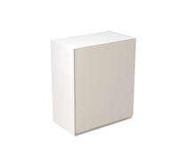 KitchenKit Flatpack J-Pull 600 Wall Kitchen Cabinet 720 x 600 x 330mm (HxWxD) - Matt Light Grey