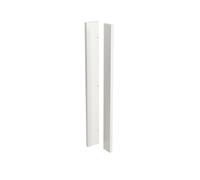 KitchenKit Flatpack J-Pull Corner Post 720 x 80 x 80mm (HxWxD) - Gloss White