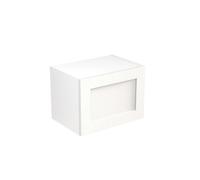 KitchenKit Flatpack Shaker 500 Short Bridging Wall Kitchen Cabinet 288 x 500 x 330mm (HxWxD) - Matt White