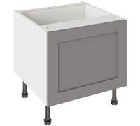 KitchenKit Flatpack Shaker 600 Belfast Sink Base Kitchen Cabinet 455 x 600 x 570mm (HxWxD) - Matt Dust Grey