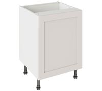 KitchenKit Flatpack Shaker 600 Sink/Hob Cabinet 720 x 600 x 570mm (HxWxD) - Matt Light Grey