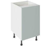 KitchenKit Flatpack Slab 500 Base Kitchen Cabinet 720 x 500 x 570mm (HxWxD) - Supermatt Aquamarine