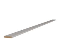 KitchenKit Flatpack Slab Capping Rail 2745 x 100 x 18mm (LxWxT) - Supergloss Light Grey