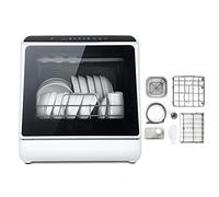 KitchenMini Dishwasher Tabletop Compact Dishwasher with 6 Place, Touch The Button 360 Degrees and Spray 75 ° High Temperature Sterilization with Fruit and Vegetable Washing Function practical