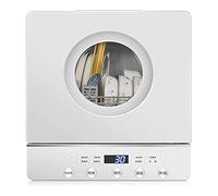 KitchenMini Dishwasher Tabletop Portable Home Freestanding Dishwasher Energy-Efficient, Touch The Button 360 Degrees and Spray 72 ° High Temperature Sterilization for 4-6 People