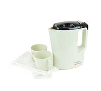KitchenPerfected 1000w 0.9Ltr Corded Lightweight Travel Kettle with 2 cups -