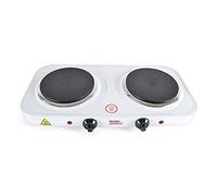 Lloytron E4202WH Kitchen Perfected Double Hotplate, 2500 W, White