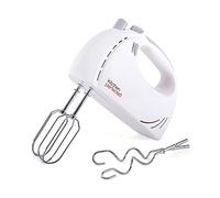 KitchenPerfected 200w Hand Whisk - 5 Speed Selection - Turbo Function - 2 Beater Attachments - 2 Hook Attachments - Eject Button -White - E5433WH
