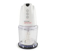 KitchenPerfected 260W Multi Chopper / 1 Speed Operation Plus Turbo Button / Stainless Steel Blades / Whisk Attachment / Plastic Bowl with Measuring Gauge / 500ml Capacity - Ivory White - E5416WI
