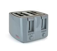 KitchenPerfected 4 Slice Wide Slot Toaster, 7 Browning Settings, Defrost/Reheat/Cancel, High Lift, Centralisation Even Toasting - Anthracite Grey - E2115GR