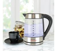 KitchenPerfected Kitchen Perfected Eco-Friendly Blue Illuminating Cordless Glass Kettle - 1.7Ltr, 2200W