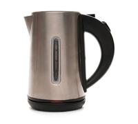 KitchenPerfected Quiet Boil Eco-Friendly Lightweight Cordless Kettle - 1100w, 1 cup boil, 0.8 Litre (4 cups), Built-in Filter, Elderly, Hotels, B&B's - Stainless Steel - E1575BS