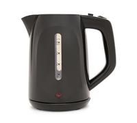 KitchenPerfected Quiet Boil Eco-Friendly Lightweight Cordless Kettle - 1100w, 1 cup boil, 1.0 Litre (4 cups), Removable Filter, Elderly, Hotels, B&B's - Black - E1571BK