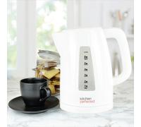Kitchenperfected Quiet Rapid Boil Eco-Friendly Cordless Kettle - 3000W,- White